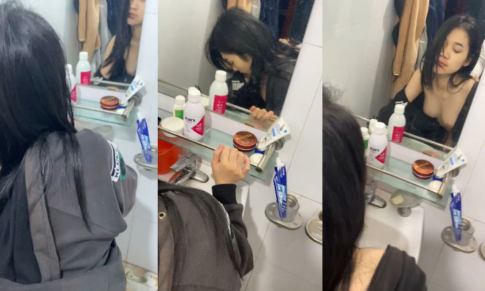 Poster of Cặp đôi mới lớn làm tình trước gương P2