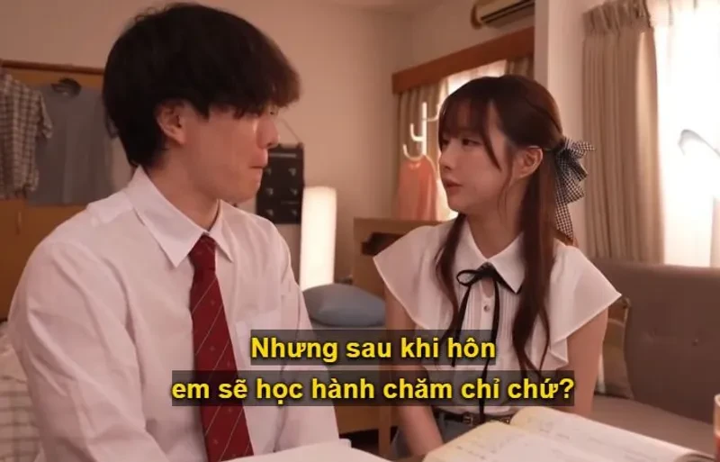 Poster of Cô gia sư xinh đẹp thấy cậu học trò tự ti vì “không biết hôn” nên đã giúp cậu luyện tập